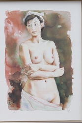 13-13  [강연균]  화백님 의 누드 판화 