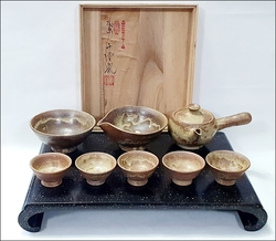 故[천한봉]  두두옥 5인 다기세트    무-41