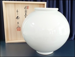 [백산 김정옥]  대형 달항아리 (51cm)       특300