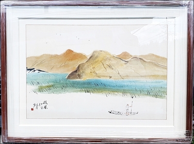 [남정 박노수]  산수화     두-12