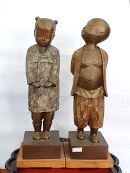무형문화재 [목아 박찬수]   선남선녀  브론즈 작품      수-205
