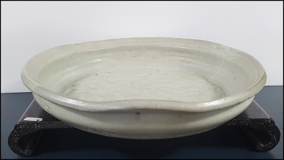 오래 된 장작가마 도자기 수반 (46cm)       사-32